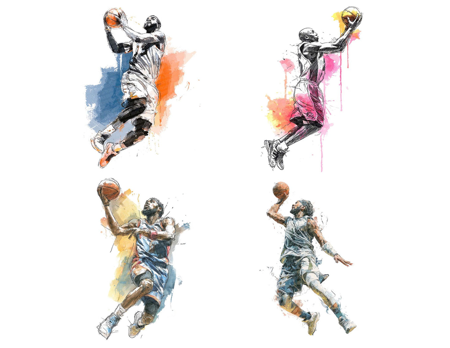 Basketball Jump Shot Clipart Set (DDD004654)
