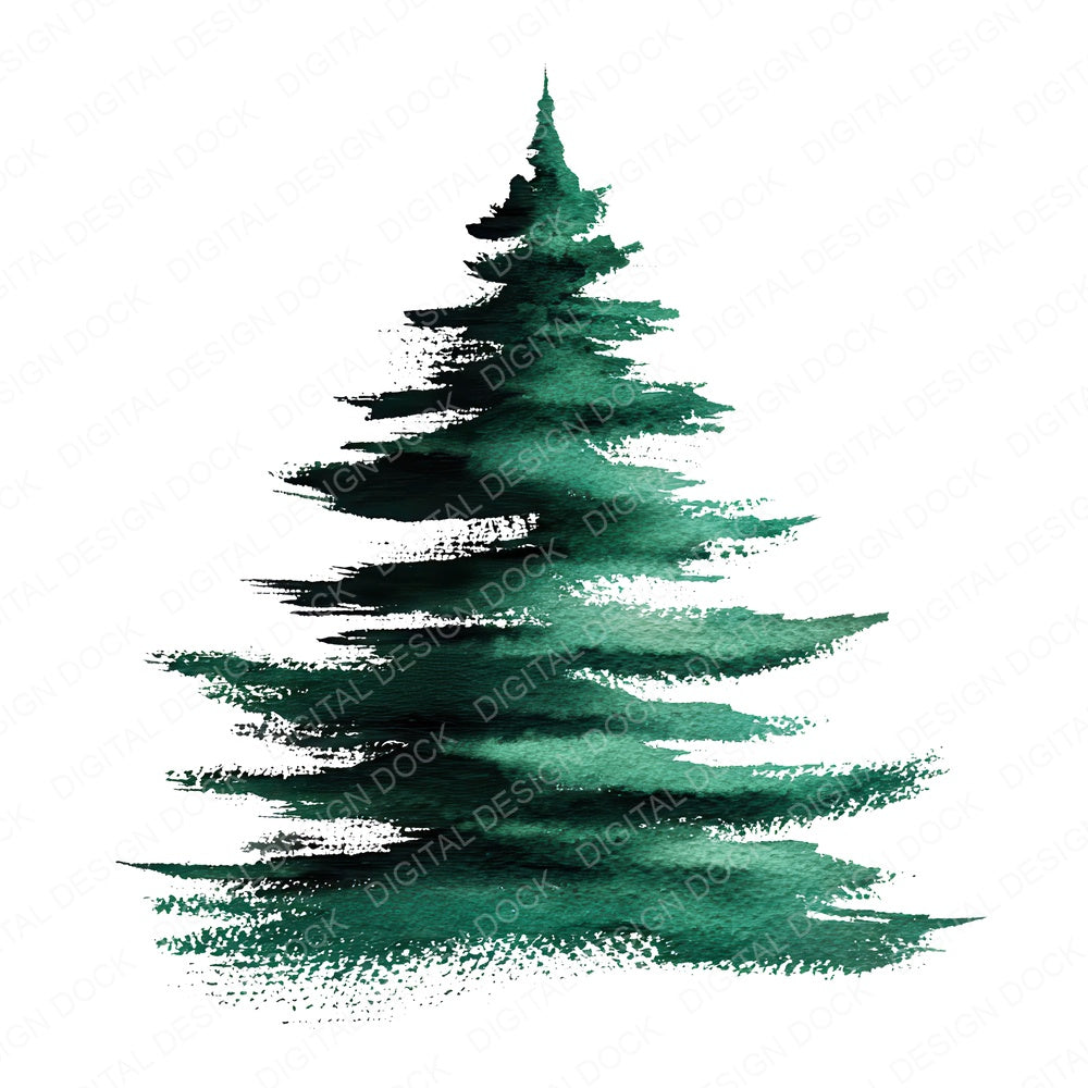 Abstract Line Christmas Tree fussy cut sheet in US Letter format showing all 12 designs on one printable page