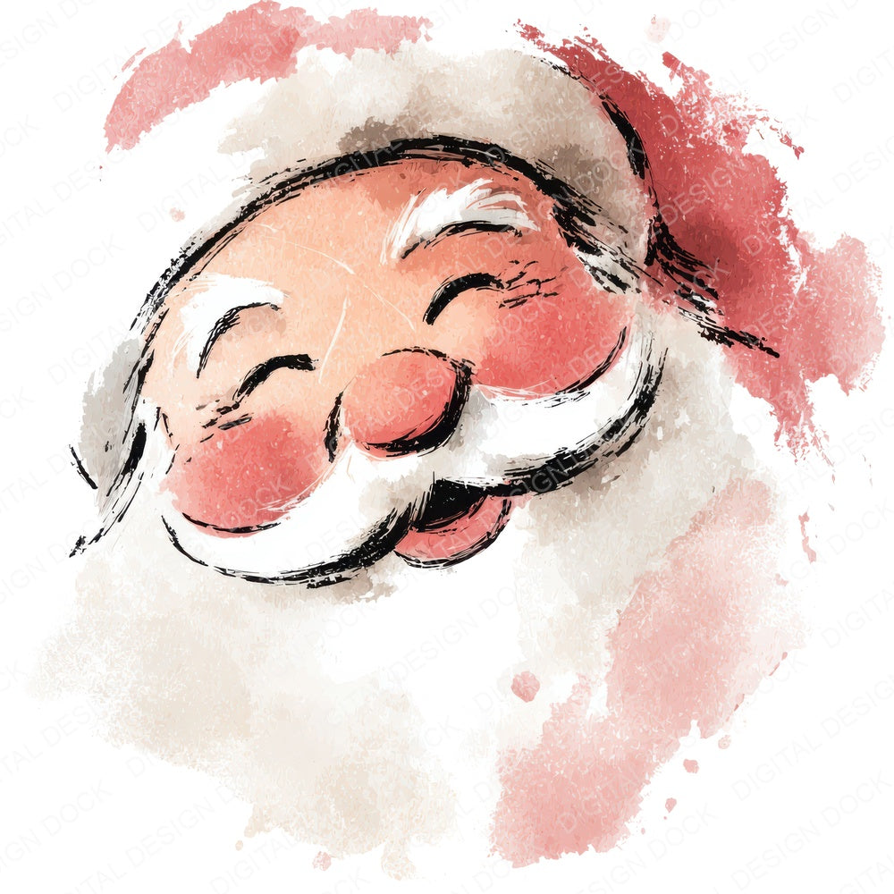 Abstract Santa Face Clipart Set (DDD004542)
