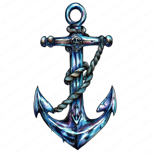 Anchor and Rope Clipart Set (DDD004575)