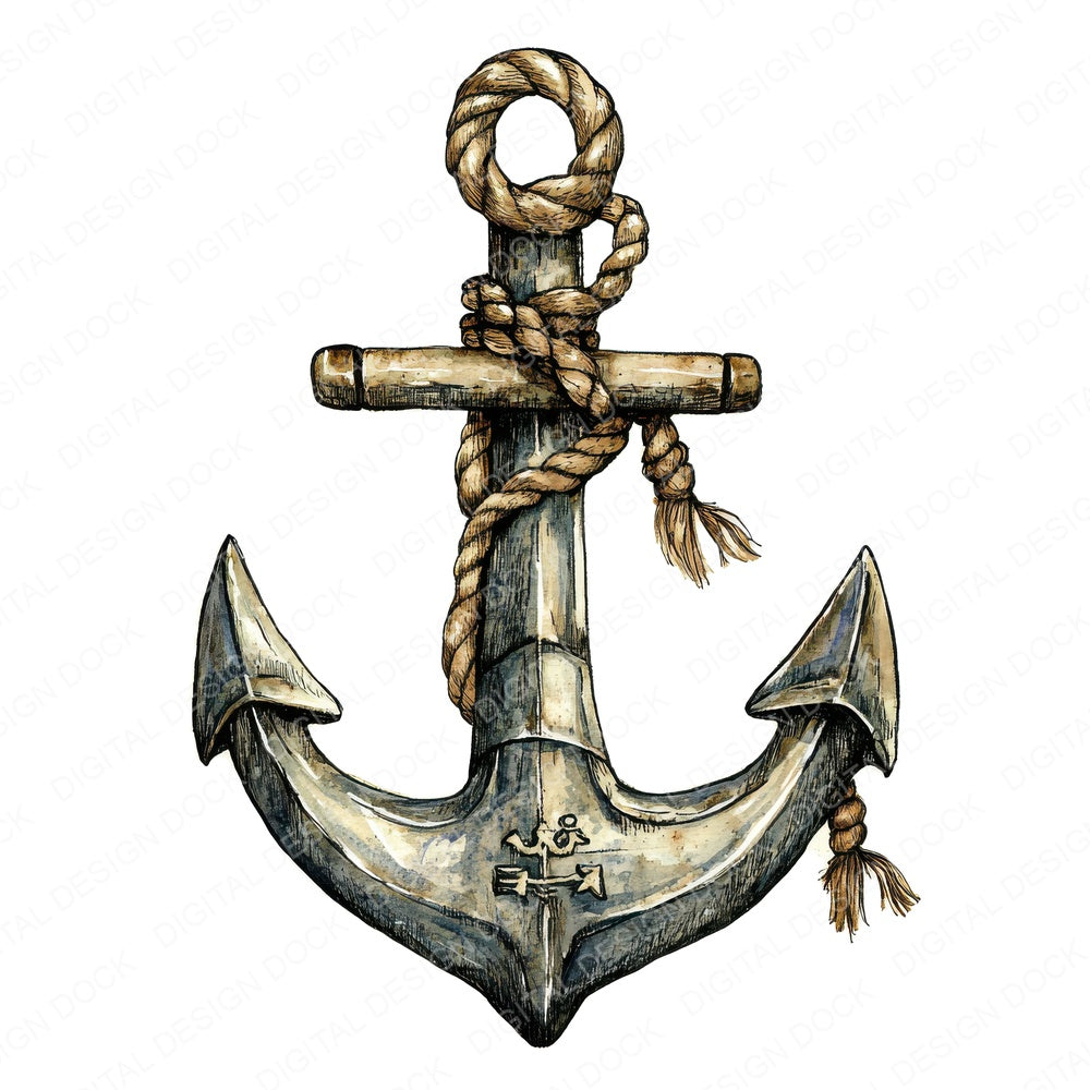 Anchor and Rope Fussy Cut Sheets (DDD008974)