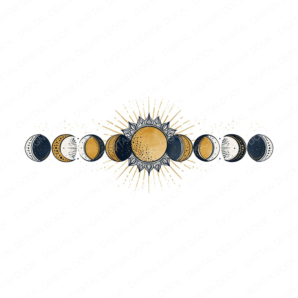 Boho Celestial Design Clipart Set (DDD014465)