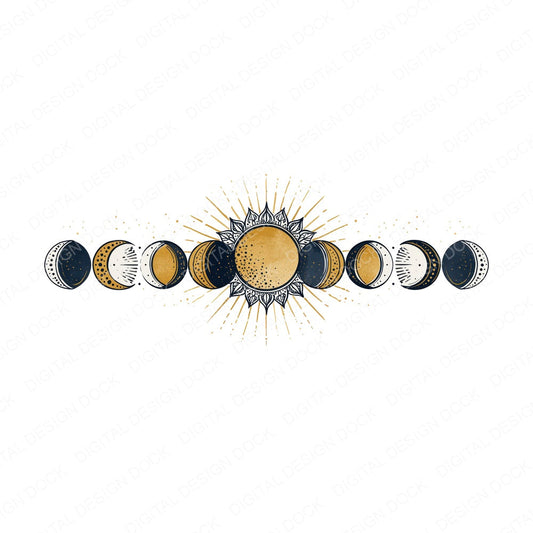 Boho Celestial Design Clipart Set (DDD014465)
