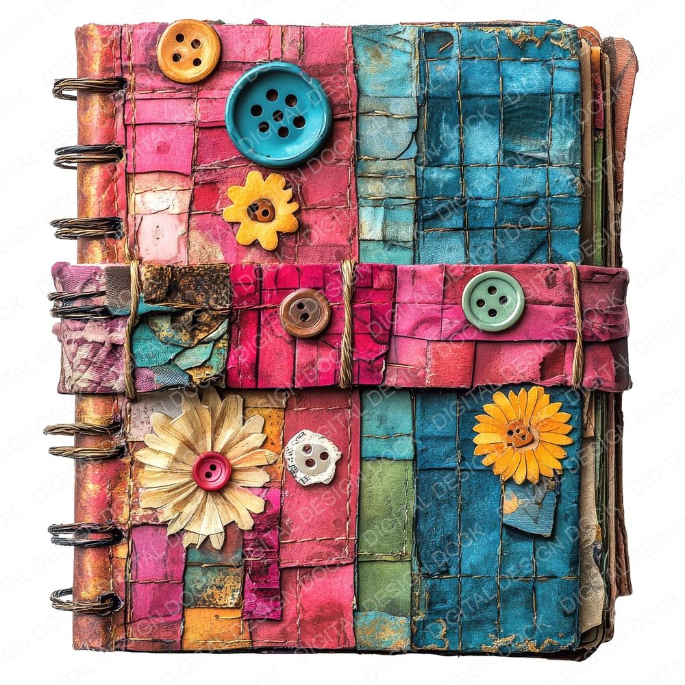 Colourful Journal Diary Book Clipart Set (DDD004996)