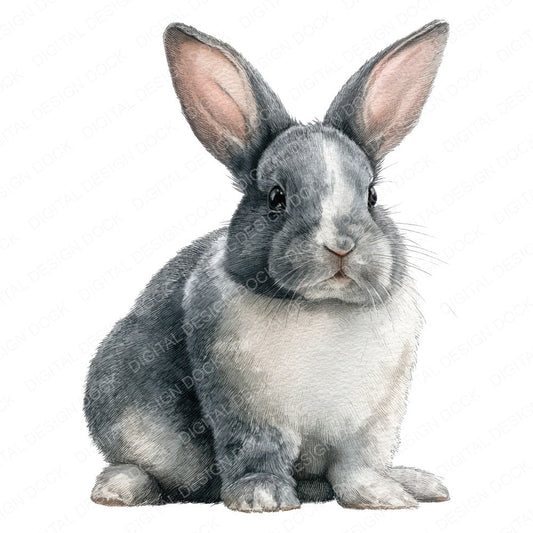 Cute Little Bunny Clipart Set (DDD008229)