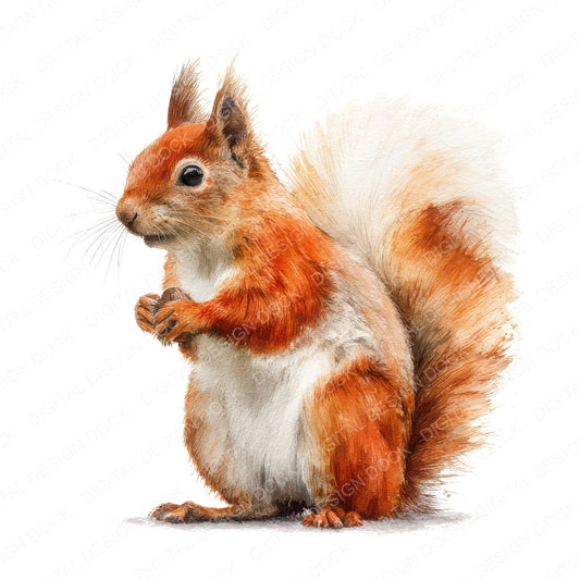 Cute Little Squirrel Clipart Set (DDD008237)