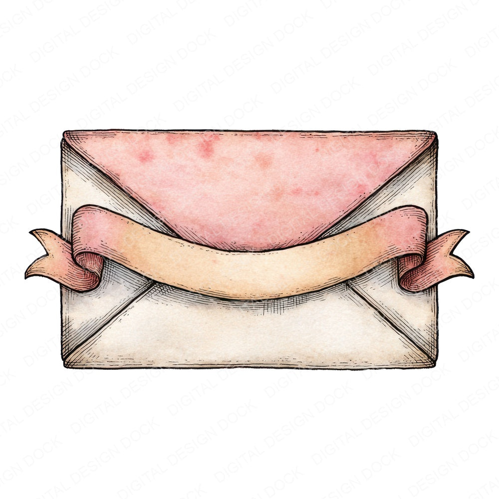 Envelope Front Banner fussy cut sheet in US Letter format showing all 12 designs on one printable page