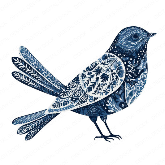 Folk Art Bird Clipart Set (DDD013685)