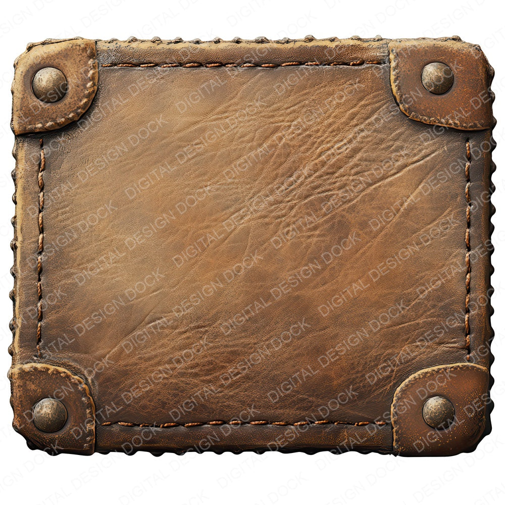 Leather Tag Sign B fussy cut sheet in US Letter format showing all 12 designs on one printable page