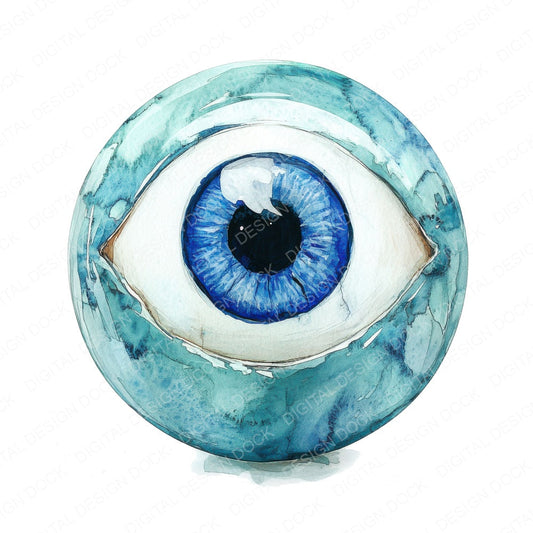 Marble Eye fussy cut sheet in US Letter format showing all 12 designs on one printable page