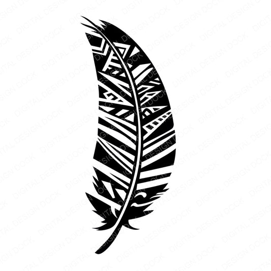 Minimal Tribal Feather fussy cut sheet in US Letter format showing all 12 designs on one printable page