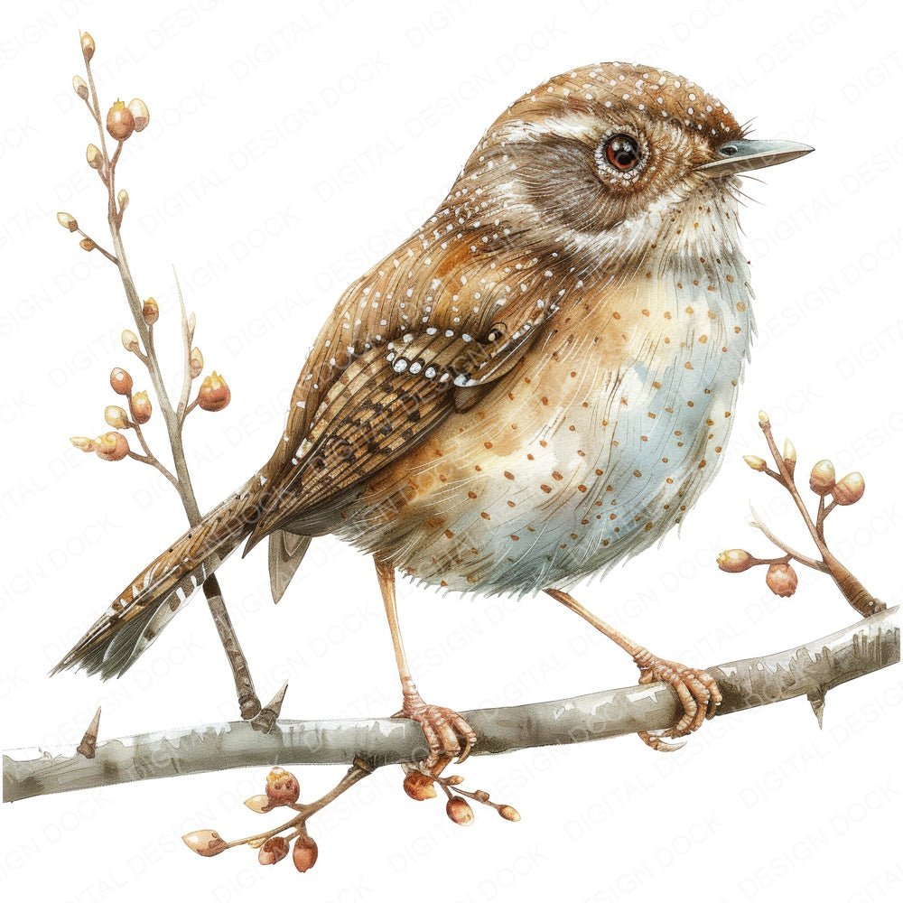 Small Wren Clipart Set (DDD006591)