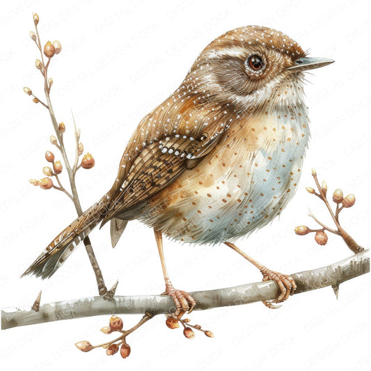 Small Wren Clipart Set (DDD006591)