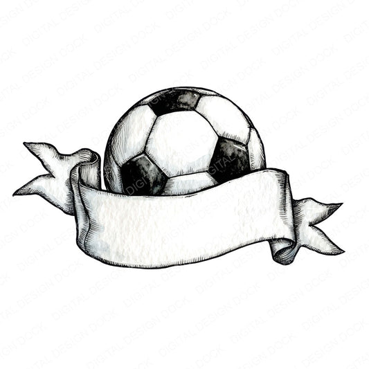 Soccer Banner Ball fussy cut sheet in US Letter format showing all 12 designs on one printable page