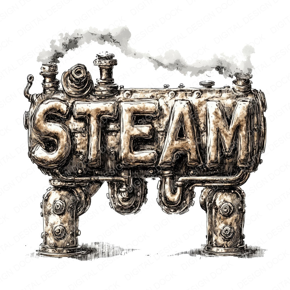 Steampunk Numbers Clipart Set (DDD006659)