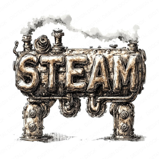 Steampunk Numbers Clipart Set (DDD006659)
