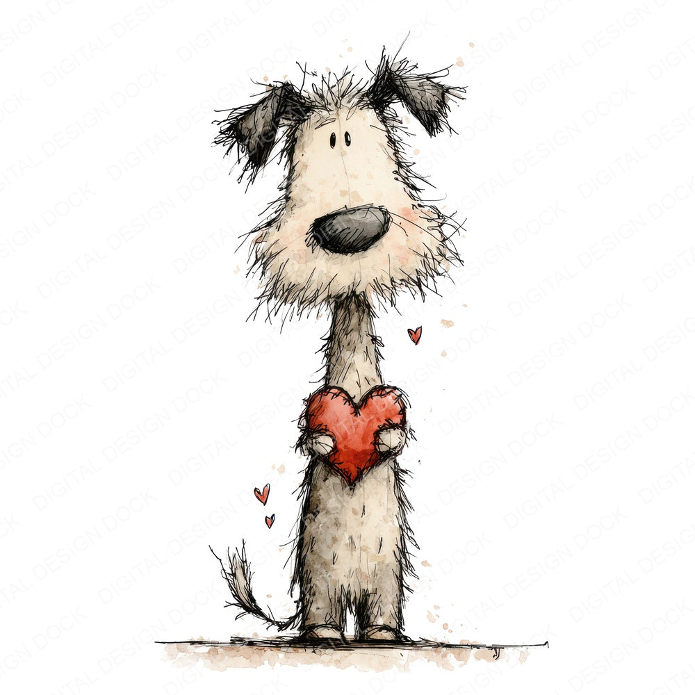 Tatty Dog Valentine Clipart Set (DDD006705)