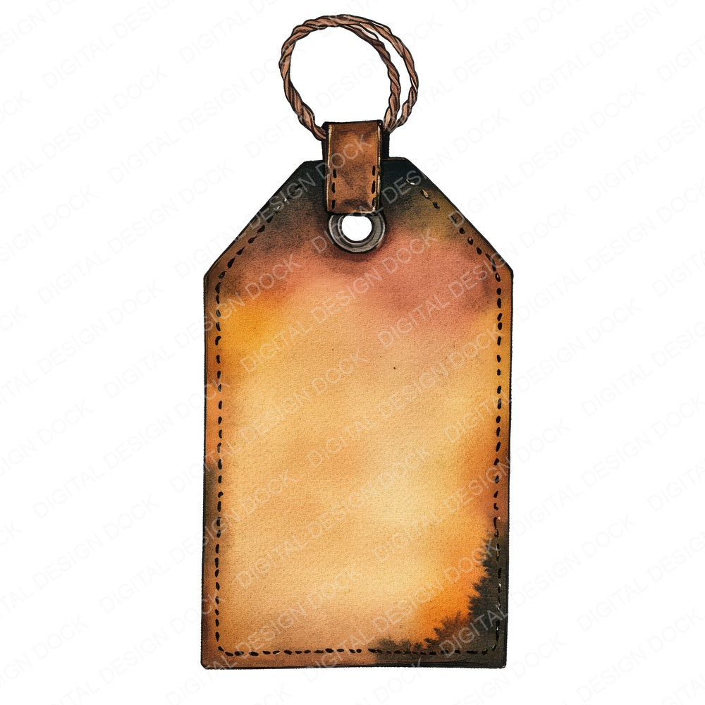 Victorian Parcel Tag fussy cut sheet in US Letter format showing all 12 designs on one printable page