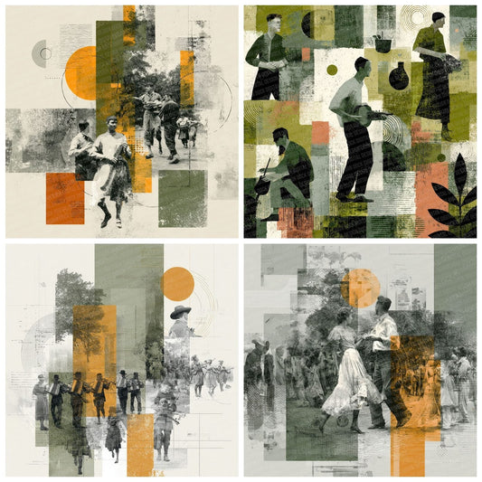 Folk Dance Moodboard Digital Paper Pack (DDD000010)