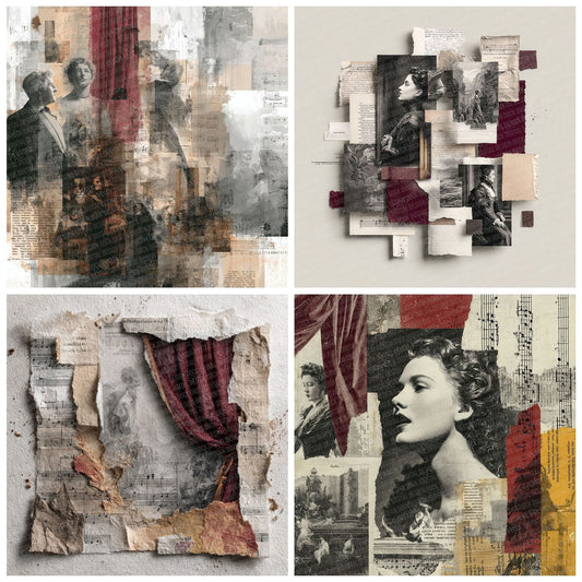 Opera Stage Moodboard Digital Paper Pack (DDD000014)