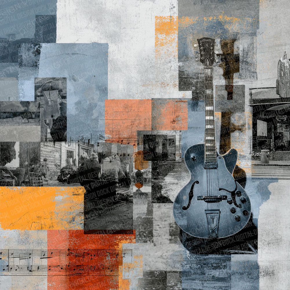 Street Music Moodboard Digital Paper Pack (DDD000020)