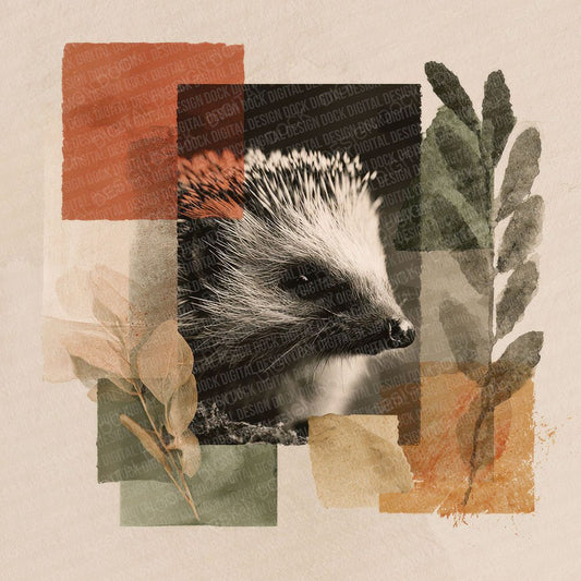Hedgehog Garden Moodboard Digital Paper Pack (DDD000026)
