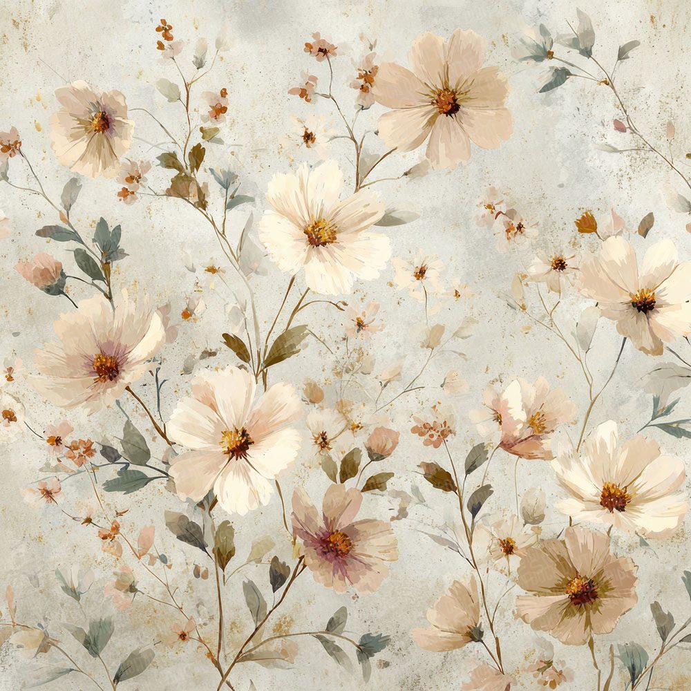 Airy Wildflower Background Digital Paper Pack (DDD000042)