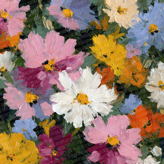 Bold Wildflower Background Digital Paper Pack (DDD000043)