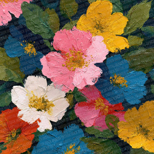 Expressive Wildflower Background Digital Paper Pack (DDD000048)