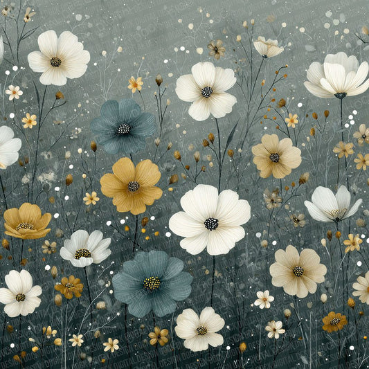 Midnight Meadow Wildflower Design Digital Paper Pack (DDD000051)