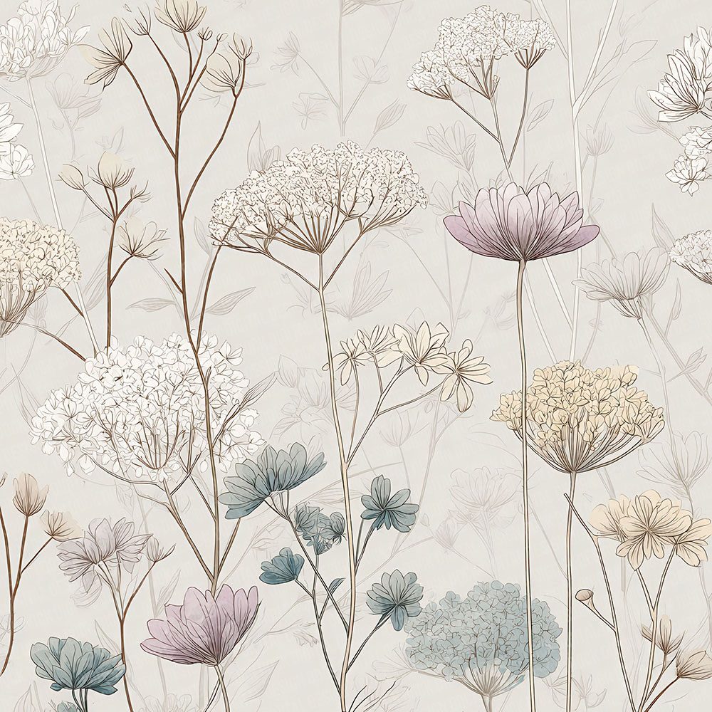 Wildflower Ink Background Digital Paper Pack (DDD000057)
