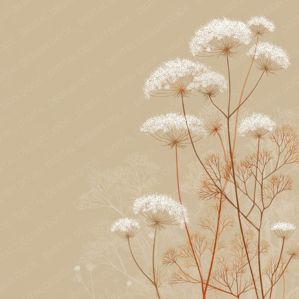 Almond Lace Outline Background Digital Paper Pack (DDD000061)
