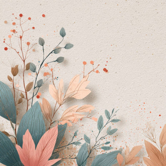 Neon Botanical Blush Digital Paper Pack (DDD000104)