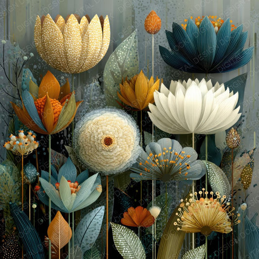 Carrington Surreal Floral Background Digital Paper Pack (DDD000123)