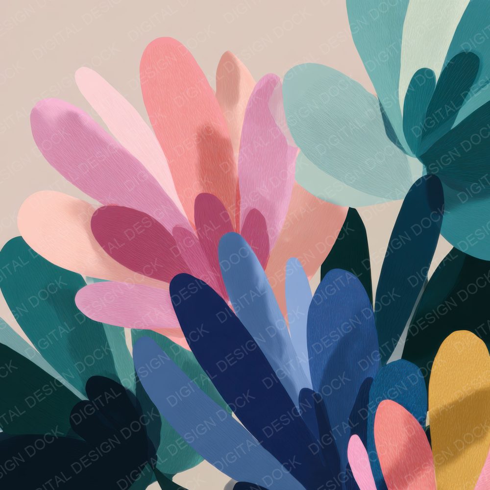 OKeeffe Modern Floral Background Digital Paper Pack (DDD000134)
