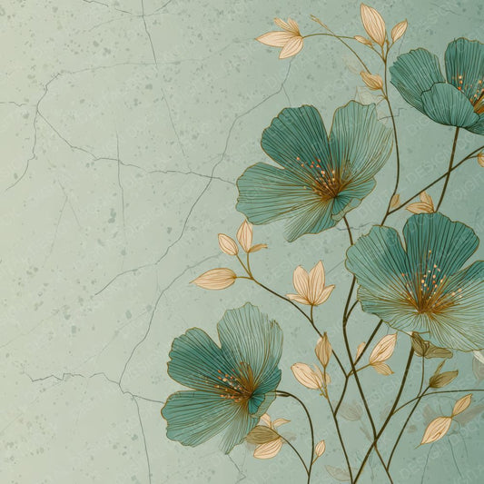 Celadon Buttercup Ink Background Digital Paper Pack (DDD000164)