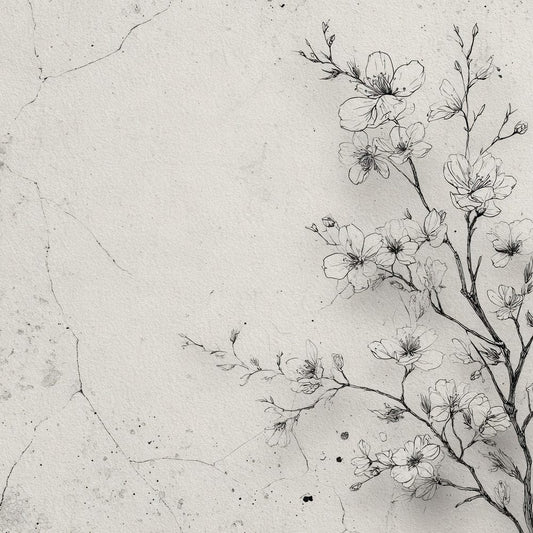 Fog Botanical Ink Background Digital Paper Pack (DDD000168)