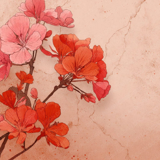 Oxide Geranium Ink Background Digital Paper Pack (DDD000175)