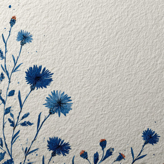 Powder Cornflower Ink Background Digital Paper Pack (DDD000176)
