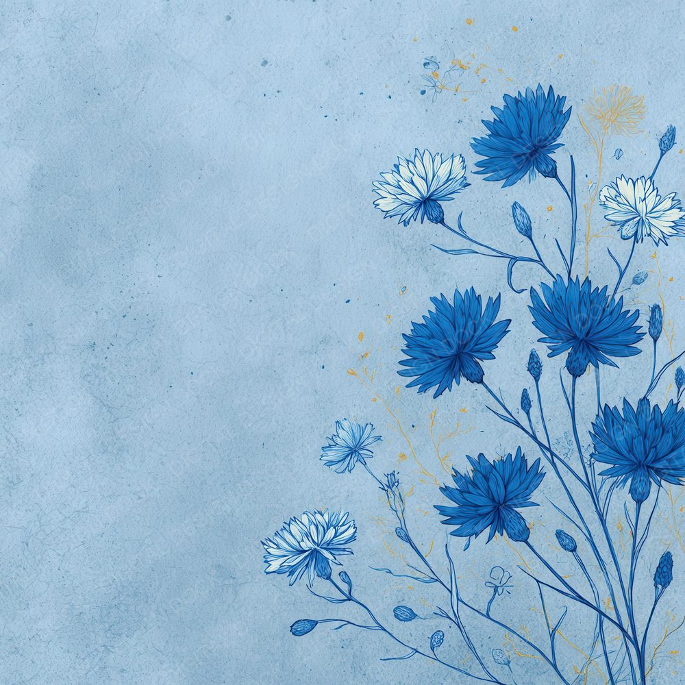 Powder Cornflower Ink Background Digital Paper Pack (DDD000176)