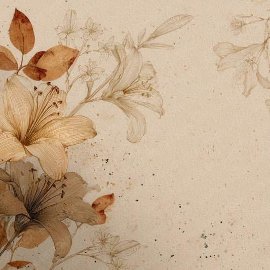 Sand Botanical Ink Background Digital Paper Pack (DDD000178)