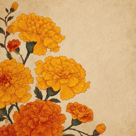 Mustard Marigold Ink Background Digital Paper Pack (DDD000189)