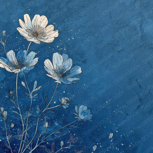 Slate Anemone Ink Background Digital Paper Pack (DDD000196)