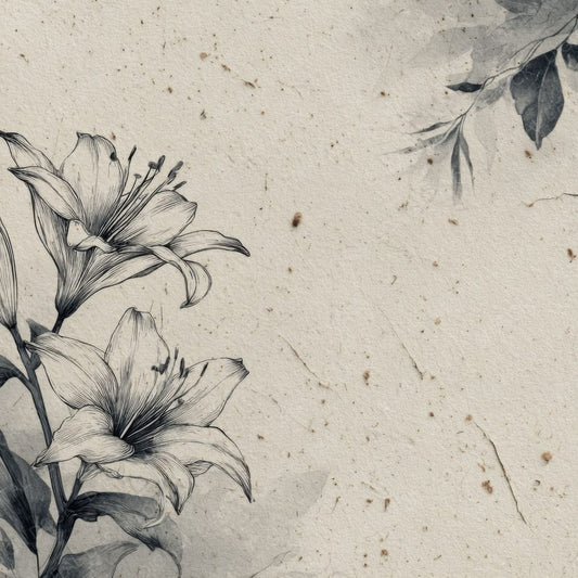 Charcoal Lily Ink Background Digital Paper Pack (DDD000204)