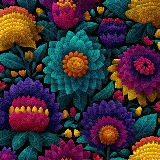 Kahlo Symbolic Floral Background Digital Paper Pack (DDD000251)