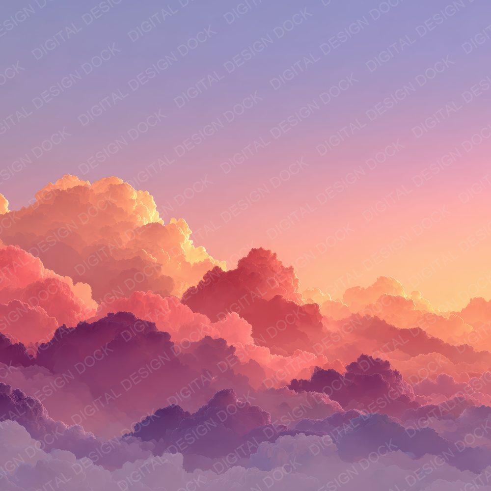 Minimal Gradient Sunset Background Digital Paper Pack (DDD000272)