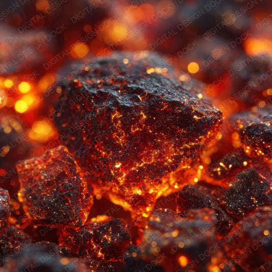 Molten Ember Macro Background Digital Paper Pack (DDD000273)