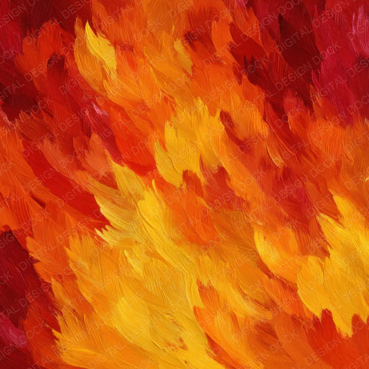 Painterly Fire Texture Background Digital Paper Pack (DDD000293)