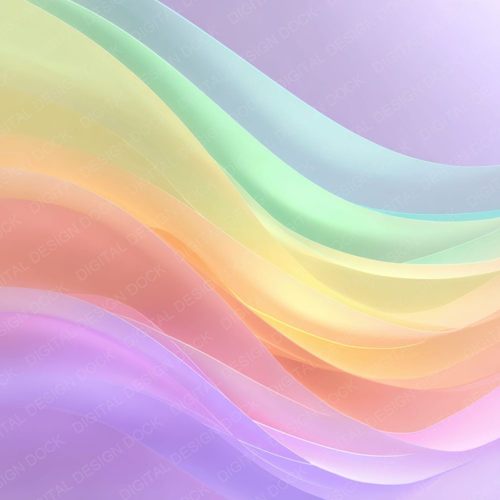 Rainbow Layered Pastel Background Digital Paper Pack (DDD000315)