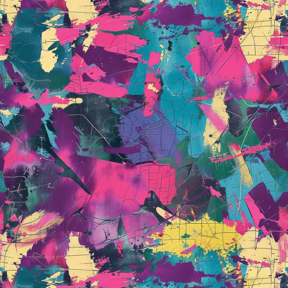 80s Colourful Camouflage Digital Paper Pack (DDD000327)